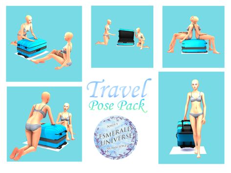 Sims 4 Airport, New Pose, Toddler Poses, Sims 4 Stories, Ts4 Poses, Sims 4 Piercings, Travel Pose, Best Friends Brother, Suitcase Packing