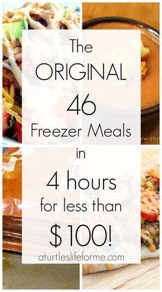 Freeze Meals, Freezer Meal Plan, Recipes Budget, College Budget, Pasta Spinach, Bulk Cooking, Freezer Dinners, Freezer Food, Budget Freezer Meals