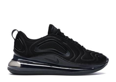 Nike Air Max 720 Triple Sneakers in Black Nike Airmax 720, Black Nike Air Max, Air Max 720, Fresh Kicks, Aesthetic Shoes, Hot Sneakers, Triple Black, Nike Sneakers, Adidas Yeezy