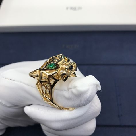 Panthere Ring Cartier Panther Ring, Cartier Panther, Panther Ring, Cartier Panthere, 18k Yellow Gold Ring, Yellow Gold Ring, Cartier, Panther, Gold Ring