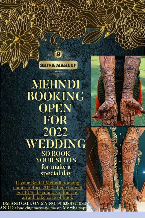 Mehendi Banner Design, Mehndi Poster Design, Shiva Mehndi, Mehndi Background, Mehndi Book, Mehendi Course, Makeup Artist Quotes, Mehandhi Designs, Butterfly Birthday Cakes