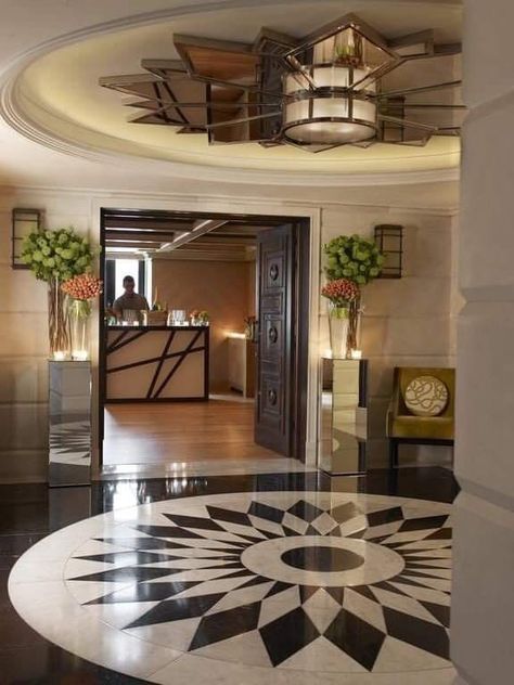 Luxury Marble Flooring, Floor Pattern Design, Marble Floor Pattern, Marble Medallion, Floor Marble, Floor Medallion, Lobby Ideas, Marble Flooring Design, Foyer Flooring