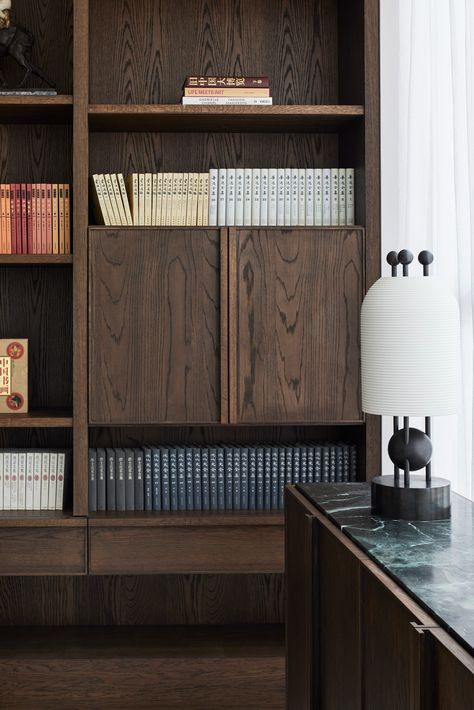 Toorak Residence by Studio Tate - Project Feature - The Local Project - The Local Project Built In Shelving, Polished Plaster, White Washed Oak, Master Ensuite, The Local Project, Grey Carpet, Wine Room, Eat In Kitchen, Family Living