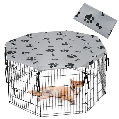 KOOLTAIL Playpen Cover Indoor Outdoor Dog Pen Cover Diy, Indoor Dog Pen, Kennel Cover, Dog Crate Cover, Dog Playpen, Crate Cover, Dog Pen, Animal Pen, Diy Tops