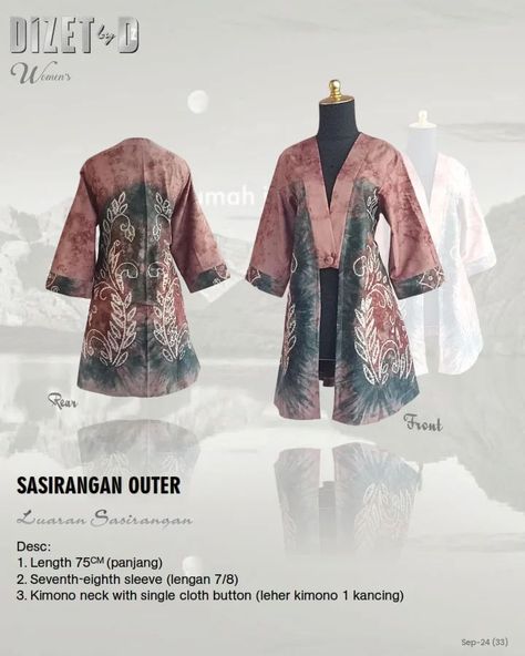 Outer Sasirangan rilis Sept24 #sasirangan #baju #design #art #fashion #style #clothes #banjarmasin #banjarbaru #martapura #kalsel #kekinian #viral Outer Hijab, Model Outer, Style Clothes, Art Fashion, Dress Design, Design Art, Designer Dresses, Fashion Design, Clothes