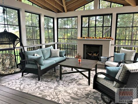 Deck With Concrete Patio Backyard Ideas, Dining Porch, All Season Room, Three Season Porch, Screened Porch Designs, 3 Season Room, 4 Season Room, Four Seasons Room, Sunroom Addition