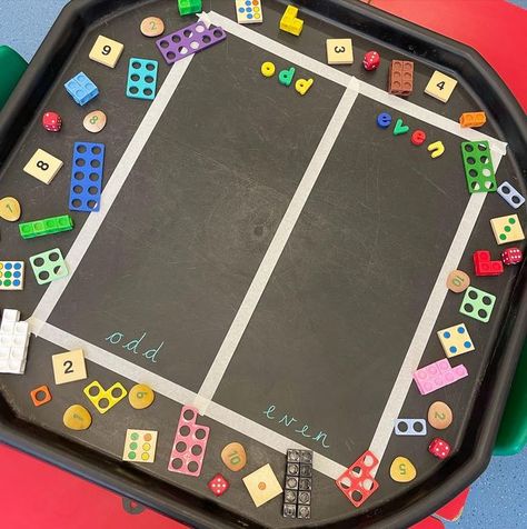 Fun Maths Eyfs, Lego Eyfs Activities, Y1 Transition Activities, Reception To Year 1 Transition Activities, Odds And Evens Eyfs Activities, Continuous Provision Year 2 Classroom, Tuff Tray Ideas For Reception, Tuff Tray Maths Year 1, Maths Continuous Provision Eyfs