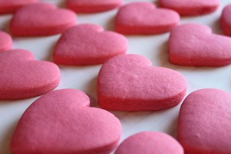 Cherry Icing, Holidays Treats, Powdered Sugar Cookies, Strawberry Sugar Cookies, Special Cookies, Eggnog Cookies, Valentines Snacks, Cut Out Cookie Recipe, Recipe Cookies