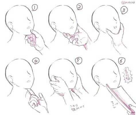 Drswing face grab Draw Hands, Draw Manga, Hand Drawing Reference, Hands Holding, Gambar Figur, Chin Up, Sketch Inspiration, Drawing Tutorials, Art Tutorials Drawing