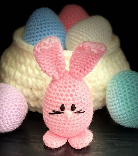 Crochet Easter Egg Bunny Free Pattern, Easter Eggs Crochet Patterns Free, Crochet Easter Bunnies Free Pattern, Free Crochet Easter Egg Pattern, Crochet For Easter Free Pattern, Crochet Easter Bunnies, Free Crochet Easter Bunny Patterns, Easter Bunny Amigurumi Free Pattern, Easter Crochet Patterns Free Bunny