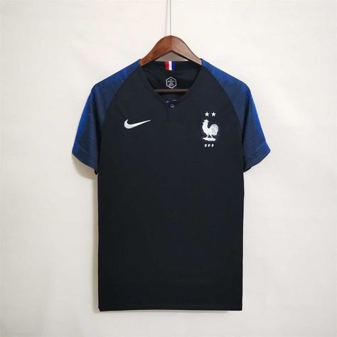 France Rertro Soccer Jersey Home Replica World Cup 2018 France 2018 World Cup, France Football Jersey, France Football Shirt, French National Team, Blue Soccer Jersey, France World Cup, Classic Football Shirts, Classic Football, World Cup 2018