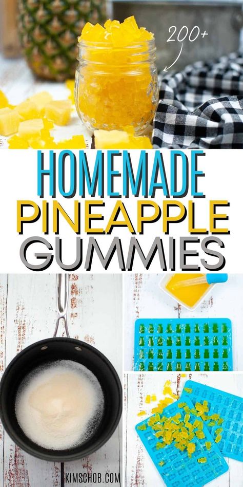 Easy Gummies Recipe, Diy Gummy Worms, Pineapple Gummy Bears, Cannabutter Gummies Recipe, Gummy Candy Recipes Homemade, Cannibus Gummy Recipe, Jello Gummy Bear Recipe, Thc Gummies Recipe, Gummies With Jello