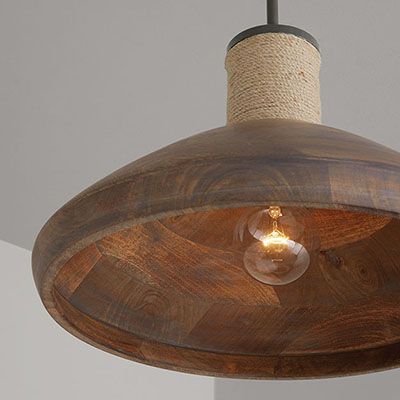 Capital Lighting Pendant, Capital Lighting Fixture, Wooden Shades, Farmhouse Flair, Capital Lighting, Wood Shades, Jute Rope, Grey Wash, Light Pendant