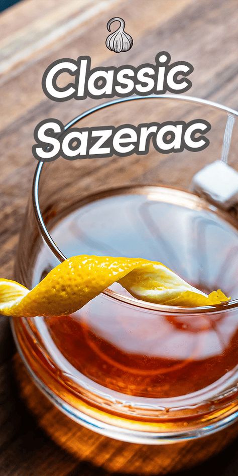 Experience the classic charm of this timeless Sazerac Cocktail. This recipe features robust cognac, absinthe, aromatic bitters and a touch of sweetness from cane sugar and syrup. Via @umamiology Best Punch Recipe, Sazerac Cocktail, Easy Drinks To Make, Aromatic Bitters, Liqueurs Recipes, Cocktail And Mocktail, Tasty Drinks, Refreshing Drinks Recipes, Beverage Recipes