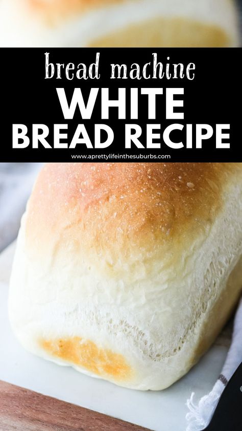 The Best Bread Machine White Bread Recipe Country White Bread Machine Recipe, Bread Maker White Bread Recipe, Bread Machine White Bread, Sweet Potato Rolls Recipe, White Bread Machine Recipes, Bread Machine Mixes, Bread Machine Recipes Sweet, Easy White Bread Recipe, Easy Bread Machine Recipes