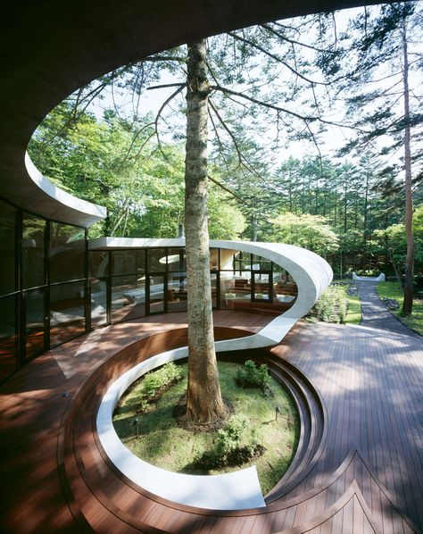 Gallery of Shell / ARTechnic architects - 3 Villa Architecture, Shell House, Plans Architecture, Karuizawa, Easy Landscaping, Landscaping Supplies, Organic Architecture, Structure Architecture, Landscaping Tips