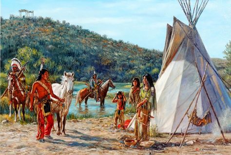 Artist Hubert Wackermann Native American Indian Tribes, American Indian Artwork, American Indian Wars, Indian Wars, Indian Artwork, American Fine Art, Native American Paintings, Native American Warrior, Wilde Westen