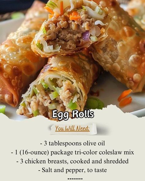 Takeout At Home, Chinese Egg Rolls, Egg Roll Recipe, Homemade Egg Rolls, Rolls Homemade, Homemade Chinese Food, Plant Based Soups, Martha Stewart Recipes, Recipes Asian