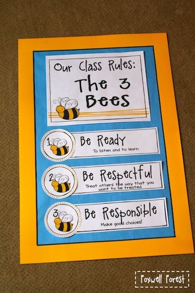 4th Grade Reading Worksheets, Bee Classroom Decor, Class Rules Poster, Bee Themed Classroom, Bee Classroom, Rules Poster, Transitional Kindergarten, Class Rules, Class Theme