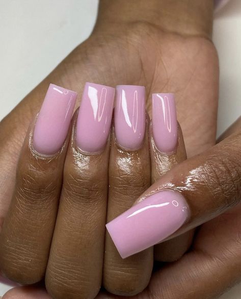 Short Baby Pink Nails, Aura Nails Square, All Pink Nails, Halloween Acrylic Nails, Girly Acrylic Nails, French Acrylic Nails, Short Square Acrylic Nails, Acrylic Nails Coffin Pink, Long Square Acrylic Nails