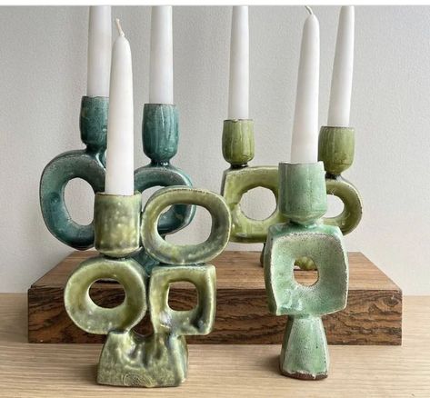 Handbuilt Candle Holders, Ceramic Candle Sticks, Ceramic Candle Stick Holders, Ceramics Candle Holder, Ceramic Candle Holders Ideas, Sunshine Cobb, Clay Candle Holders, Little Candle, Clay Candle