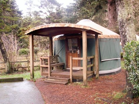 yurt door Camping Yurt, Yurt Interior, Yurt Camping, Yurt Home, Yurt Living, A Frame Cabins, Hobbit House, Geodesic Dome, Round House