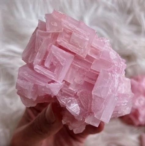 Pink Halite, Essential Oil Candles, Minerals And Gemstones, Gems And Minerals, Bubblegum Pink, California Usa, Pink Crystal, Gems, California