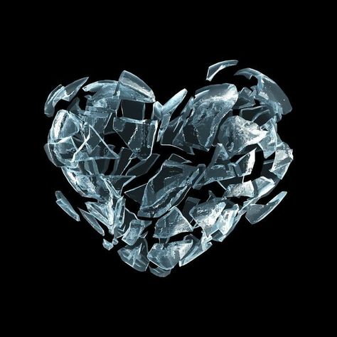 Ice Heart Aesthetic, Ice Heart, Shattered Heart, Brain And Heart, The 1000, Heart Drawing, Heart Images, Shattered Glass, Danny Phantom