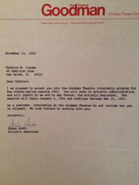 Kate's first letter from the Goodman, accepting her into their internship program. "OMG!"--she labeled this picture Internship Acceptance Letter, Biotechnology Careers, Acceptance Letter, Internship Program, Biotechnology, Executive Director, Leadership, Growing Up, Vision Board