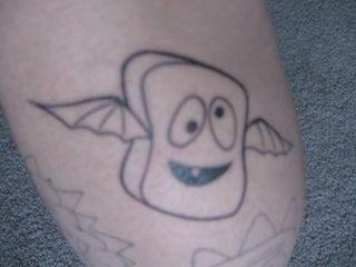 ahhh! i NEED this tattoo!!!!!! Bat Tattoo, Yo Gabba Gabba, Gabba Gabba, Make Your Mark, The Spirit, Need This, Coming Soon, Bat, Toast