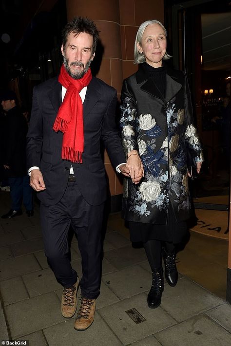 Keanu Reeves, 60, dresses his dapper suit down with scruffy brown boots as he enjoys date night with girlfriend Alexandra Grant, 51, in London | Daily Mail Online Keanu And Alexandra Grant, Keanu Reeves Latest Photos, Keanu Reeves Recent Photos, Keanu Reeves Style, Keanu Reeves Alexandra Grant, Keanu Reeves Girlfriend, Keanu Reeves News, Taylor Townsend, Alexandra Grant