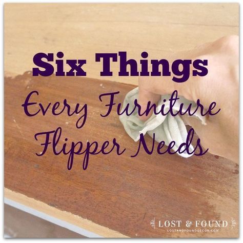 Six Things Every Furniture Flipper Needs. Here what one pro flipper keeps in her toolchest at all times! #diy #howto #diyhomedecor #tutorial #furniture #paintedfurniture Furniture Painting Tips, Diy Muebles Ideas, Furniture Rehab, Furniture Repair, Distressed Furniture, Refurbished Furniture, Furniture Restoration, Furniture Makeover Diy, Old Furniture