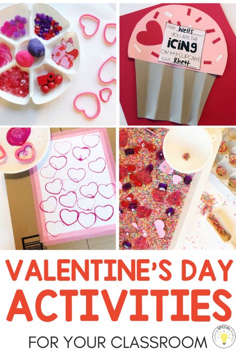 Valentine's Day Activities for the Classroom - Teaching Special Thinkers Valentine Science Experiments, Adapted Art, Free Valentines Day Cards, Preschool Valentines Activities, Science Valentines, Preschool Science Activities, Science Experiments For Preschoolers, Easy Valentines, Sensory Ideas