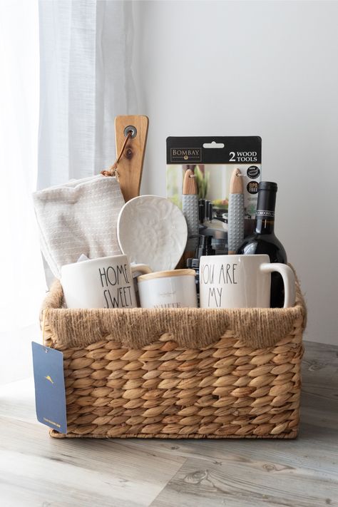 15 DIY Wedding or Bridal Shower Gift Basket Ideas - Giving With Grace Bridal Shower Gift Basket Prizes, Wedding Shower Basket Gift Ideas, Bridal Shower Gift Basket Ideas, Shower Basket Ideas, Bridal Gift Basket, Bridal Shower Basket, Shower Gift Basket Ideas, Bridal Shower Gift Basket, Bride Gift Basket