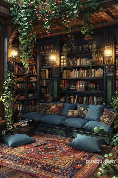 Library Room Ideas Vintage, Library Room Cozy, Cozy Libraries, Cozy Library Room, Library Room Decor, Rustic Library, Chic Library, Library Room Design, Library Vibes