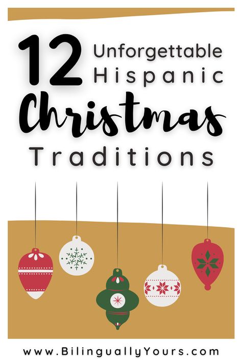 Spanish Christmas Activities For Kids, Hispanic Christmas Decorations, Spanish Christmas Decorations, Spanish Christmas Songs, Hispanic Christmas, Latino Christmas, Mexican Christmas Traditions, Spanish Thanksgiving, Scripture Crafts