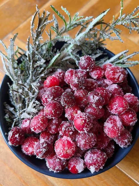 cheesegal on Instagram: Sugared Cranberries and Frosted Rosemary ✨🎄🍸🧀 Deck the halls…and your cheeseboards, cocktails and appetizers with sugared cranberries and… Frosted Cranberries, Rosemary Simple Syrup, Sugared Cranberries, Dean Martin, Fresh Cranberries, Christmas Cocktails, Christmas Snacks, Holiday Cocktails, Fresh Rosemary