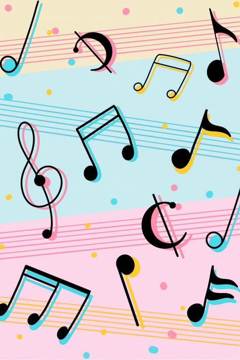 Musical Notes, Music Notes, Musical, Festival, Yellow, Music, Pink