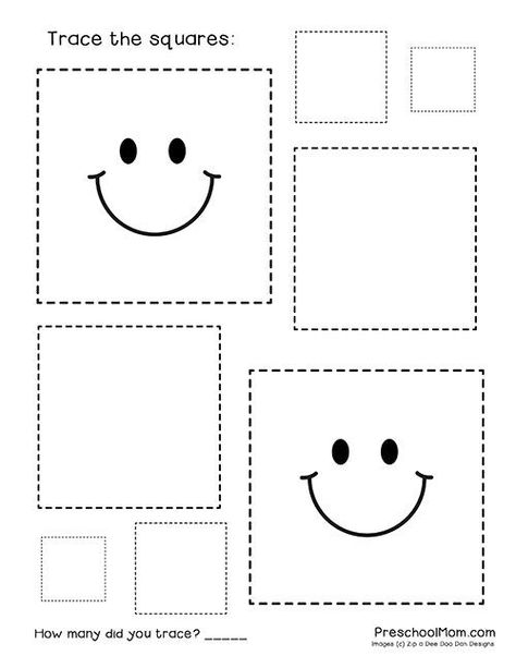 Pre-writing skills for your young ones are so easy to implement just by introducing shapes! Try these 10 free shape tracing worksheets to help your students prepare for drawing and writing skills! #preschoolmom #shapetracingprintablesfree #tracingshapespreschool #shapetracingworksheets Easy Tracing Worksheets, Square Activities, Writing Practice Preschool, Shape Tracing, Shape Worksheets For Preschool, Shape Activities Preschool, Shape Tracing Worksheets, Shapes Kindergarten, Preschool Mom