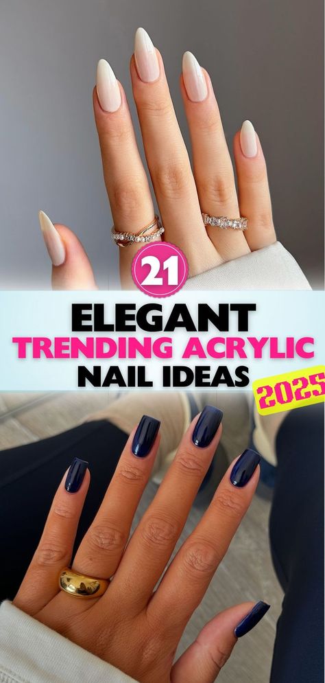 Looking for new acrylic nail designs in 2025? Check out these trending looks and find your next favorite style for any event or season. Nails Design 2024 Winter, Professional Nail Designs For Work, Acrylic Nails For Dark Skin Tone, Nails For Photoshoot, 2025 Nail Trends, Soft Ombre Nails, Trending Acrylic Nail Designs, Rainbow Ombre Nails, Creative Nail Ideas