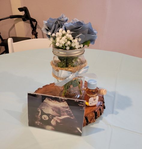 Ultrasound Centerpieces, Babies Breath, Shower Centerpieces, Centerpiece Ideas, Baby Shower Centerpieces, Baby's Breath, Ultrasound, Boy Baby, Baby Boy Shower