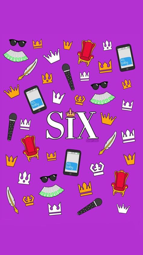 Six The Musical Phone Wallpaper, Six Wallpaper Musical, Six Musical Aesthetic, Six The Musical Art, Six Musical Wallpaper, Musical Theatre Wallpaper, Six The Musical Aesthetic, Musicals Wallpaper, Six The Musical Wallpaper