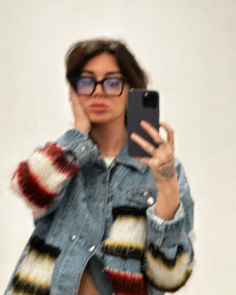 Life becomes more meaningful when you realize the simple fact that you will never get the same moment twice | Instagram Hand Tattoo Girl, Brianna Lapaglia, Brianna Chickenfry, Blurry Selfie, Selfie Phone Case, Film Camera Photography, Instagram Life, When You Realize, Denim Jacket