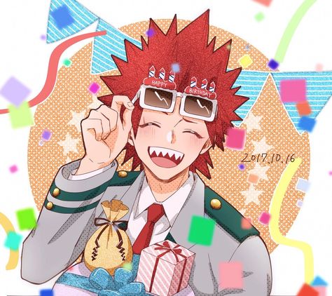 Kirishima Birthday, Birthday 10, Float Your Boat, Kirishima Eijirou, Love Is All, Boku No Hero Academia, Hero Academia, My Hero Academia, Iphone Wallpaper