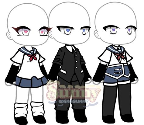 Gacha Life Outfits Uniforms, Black Gacha Life Outfits, Gacha School Outfit, Gacha Witch Outfit, Gacha Club Uniform, Gacha Club Uniform Ideas, Gacha Life School Uniforms, Gacha Life Halloween Outfits, Gacha Uniform Ideas