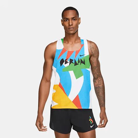 Sports Uniform Design, Nike Aeroswift, Running Singlet, Marathon Shirts, Running Nike, Running Vest, Sports Uniforms, Bike Jersey, Nike Flex