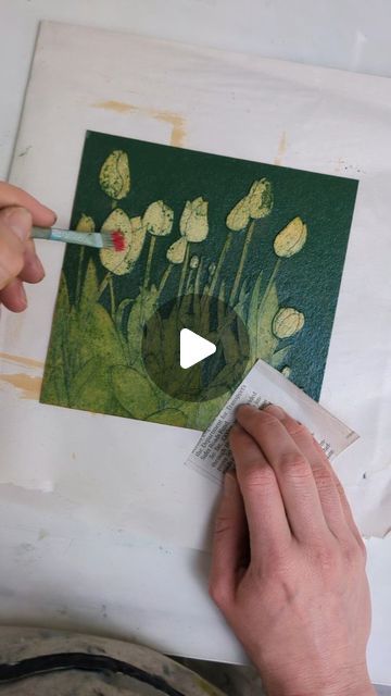 Middle School Printmaking Projects, Collagraph Printmaking Ideas, Monotype Printmaking Ideas, Collograph Printmaking, Collagraph Printmaking, Printmaking Ideas, Printmaking Projects, Stencil Print, Tulips Spring