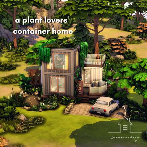 Lover House, Sims 4 House Building, Eco Lifestyle, Sims 4 House Design, Container Home, House Building, Sims 4 Build, Sims 4 Houses, Sims House