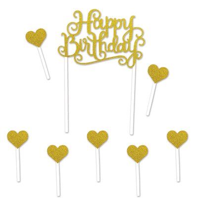 The Beistle Company Happy Birthday Cake Topper Happy 43rd Birthday, Happy Anniversary Cake Topper, Happy Anniversary Cake, Happy Cakes, 43rd Birthday, Happy Anniversary Cakes, Anniversary Cake Topper, Cake For Her, Birthday Party Snacks