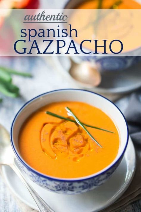 Gaspacho Soup, Crusty French Baguette Recipe, Gazpacho Soup Recipe, Easy Gazpacho, Spanish Gazpacho, Spanish Soup, Tomato Gazpacho, Gazpacho Soup, Cucumber Soup